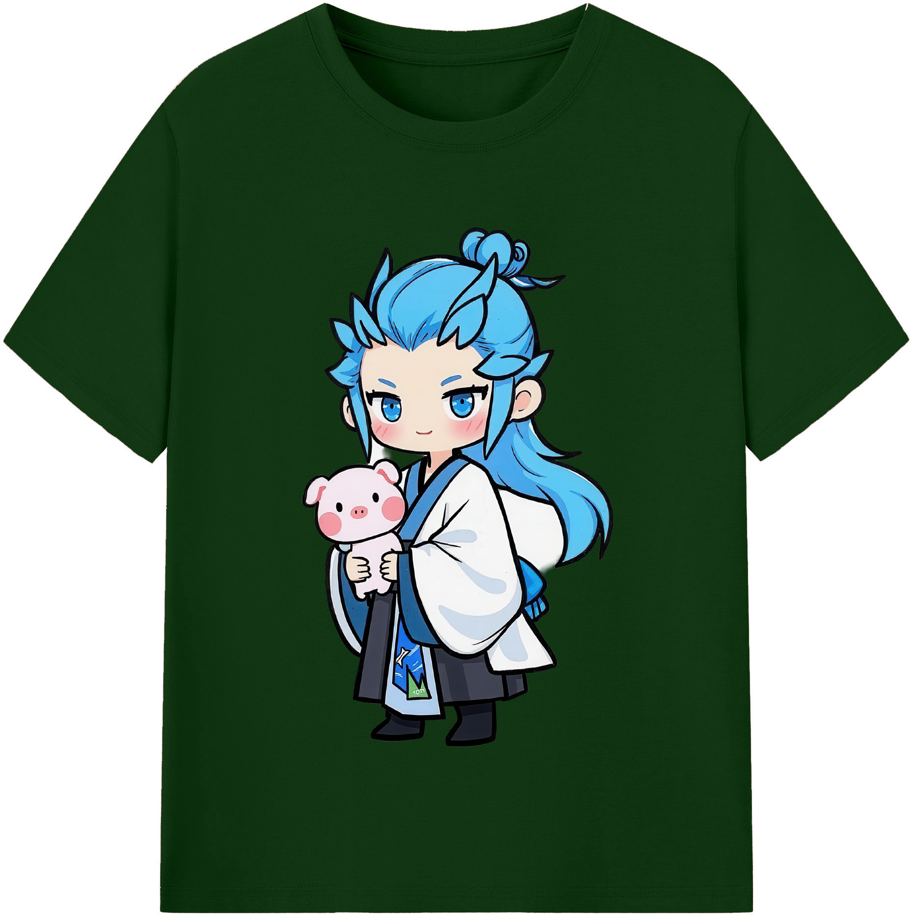 （画像用） Ne Zha 2 ナタ 魔童の大暴れ 綿100％半袖Tシャツ（フロントプリント）